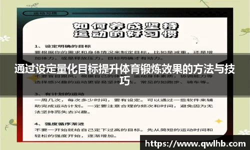 通过设定量化目标提升体育锻炼效果的方法与技巧
